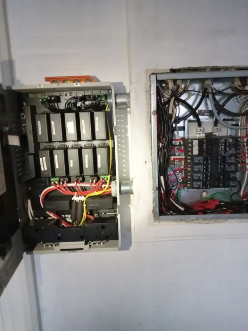 Electrical panel upgrade completed for Security Camera Wiring in French Island